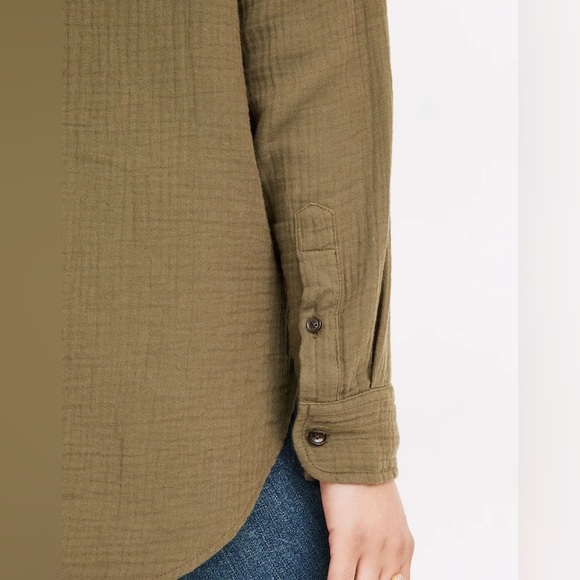 Madewell Lightspun Flap-Pocket Oversized Ex-Boyfriend Shirt - Picture 4 of 10